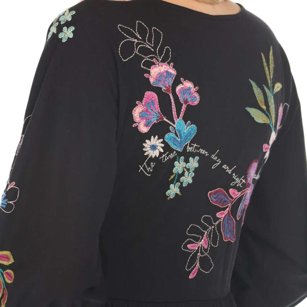 Johnny Was Shilo Dolman Tiered Knit Dress - Picture 5 of 5